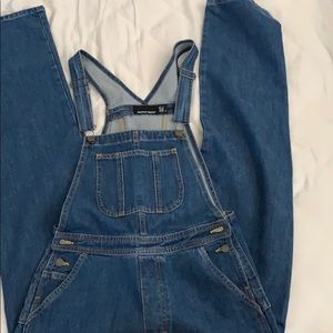 American Apparel denim overalls small NWT